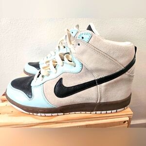 Nike Dunks DB High-Top Sneakers - Teal, Black, Grey Cream, Sea Crystal
